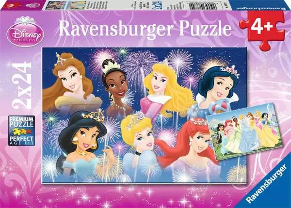 Puzzle 2x24 pièces - Les princesses réunies / Disney Princesses