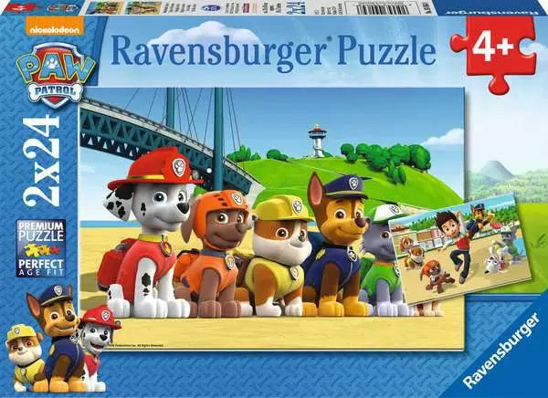 Puzzle 2x24 pièces - Chiens héroïques / Pat'Patrouille