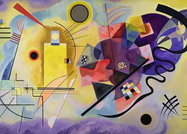Puzzle 1000 pièces - Jaune-rouge-bleu / Vassily Kandinsky