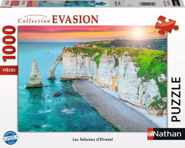 Puzzle 1000 pièces - Les falaises d'Etretat