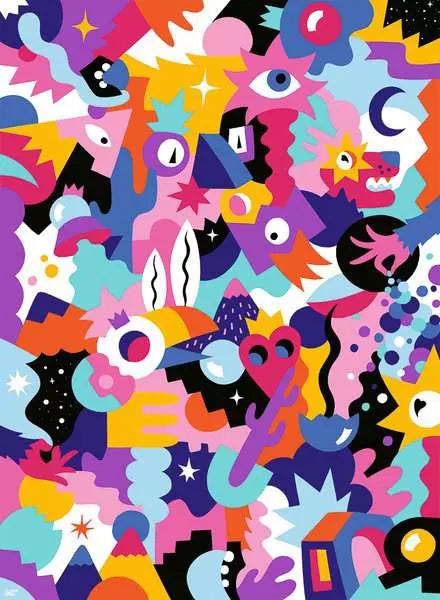 Puzzle 500 pièces - Amour tropicosmique