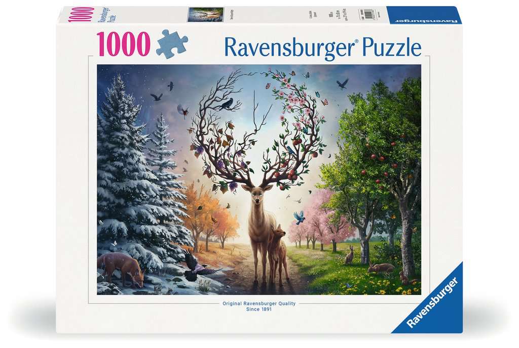 Puzzle 1000 pièces - Cerf au fil des saisons