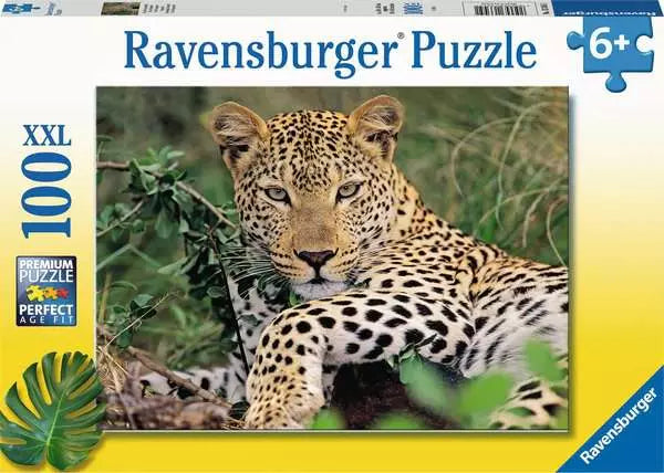Puzzle 100 pièces - Vio le léopard