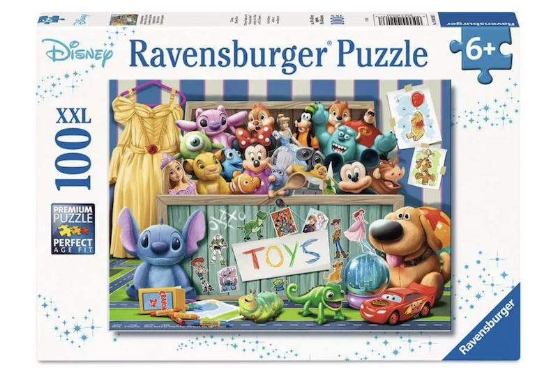 Puzzle 100 pièces - Le coffre à jouets magique