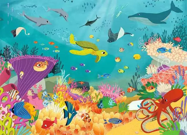 Puzzle 60 pièces - Les animaux des océans