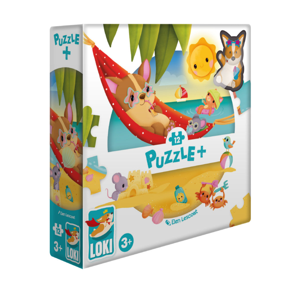 Puzzle Loki à la plage - 12 pièces