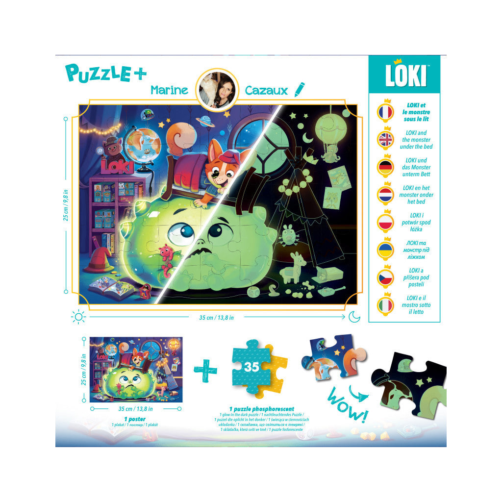 Puzzle LOKI et le Monstre sous le lit - 35 pièces