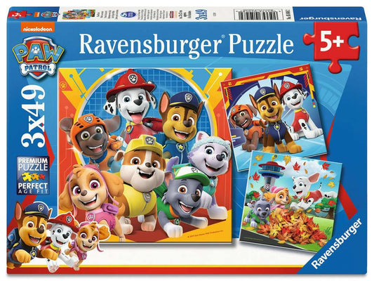 Puzzle 3x49 pièces - Pat'Patrouille prêts à secourir