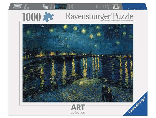 Puzzle 1000 pièces - Nuit étoilée sur le Rhône - Van Gogh