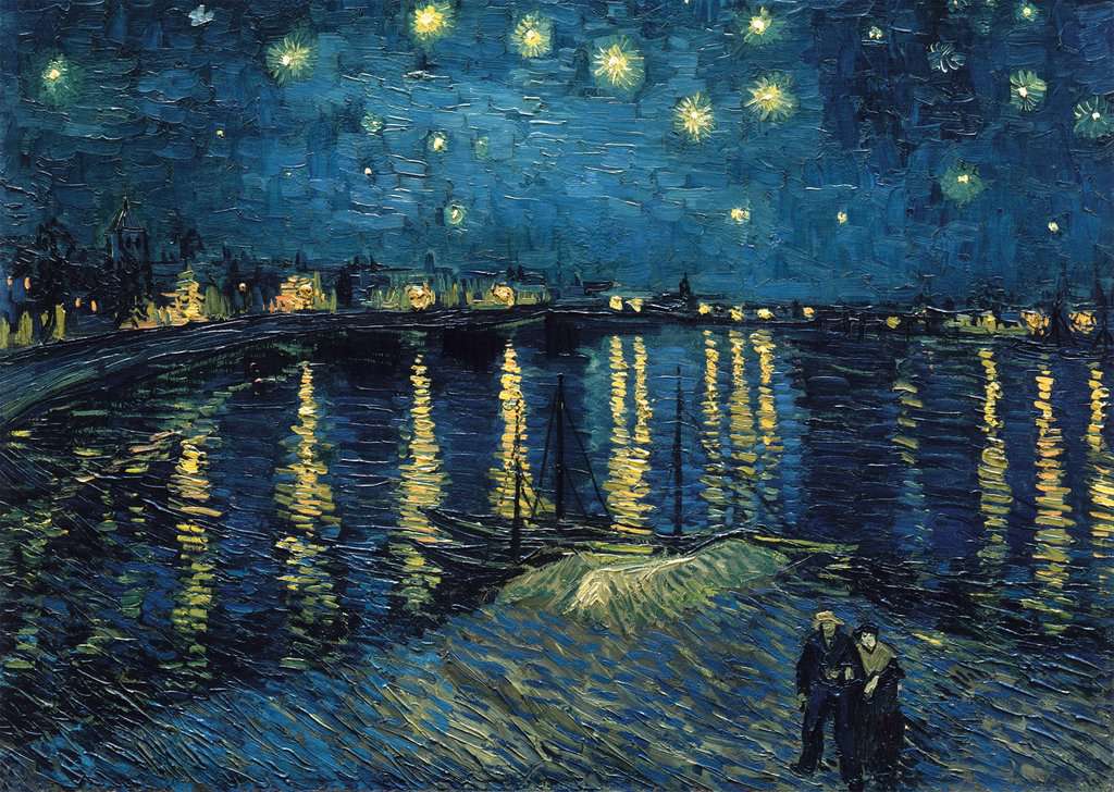 Puzzle 1000 pièces - Nuit étoilée sur le Rhône - Van Gogh