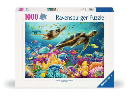 Puzzle 1000 pièces - Le monde sous-marin bleu