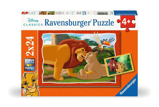 Puzzle 2x24 pièces - Le Roi Lion - L'histoire de la vie