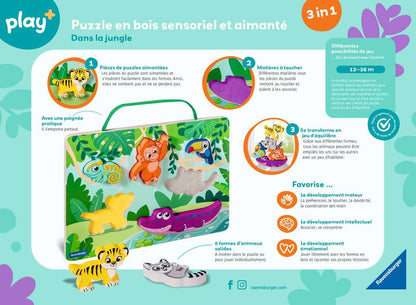 Puzzle en bois aimanté - Dans la Jungle
