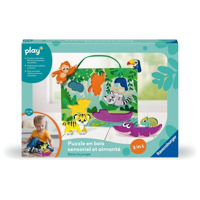 Puzzle en bois aimanté - Dans la Jungle