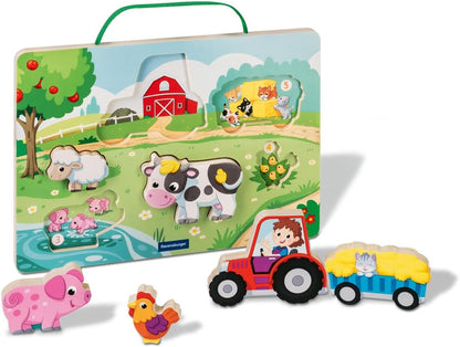 Puzzle en bois aimanté