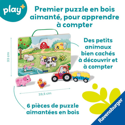 Puzzle en bois aimanté