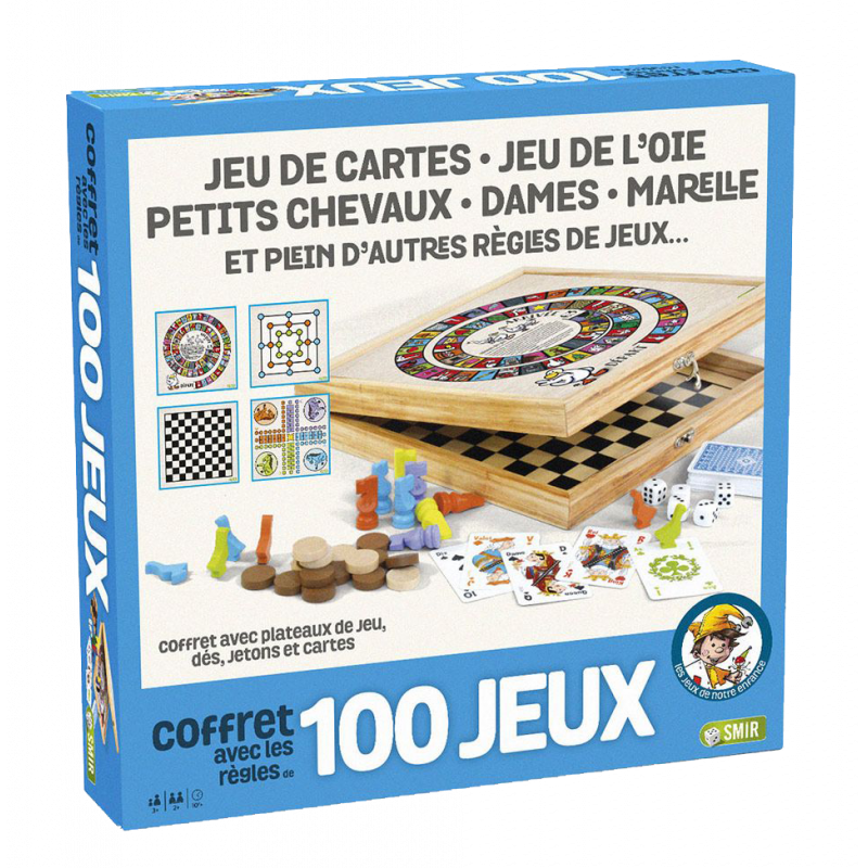 Coffret 100 Jeux Junior en Bois