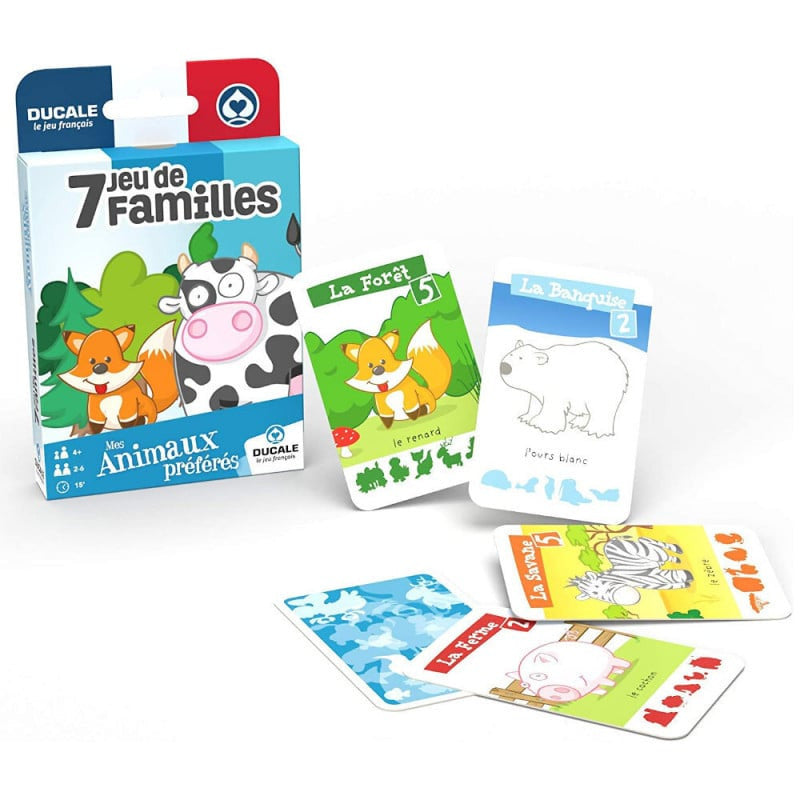 Jeu de 7 familles - Mes animaux préférés