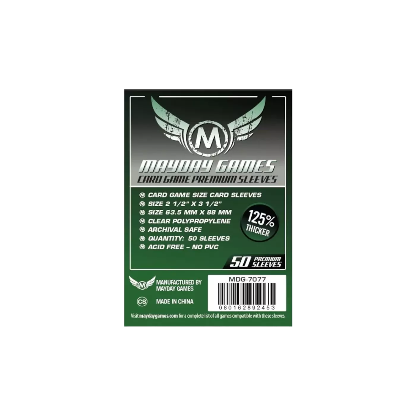 Sleeves Mayday - 63,5X88 mm Card Game Premium