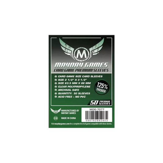 Sleeves Mayday - 63,5X88 mm Card Game Premium