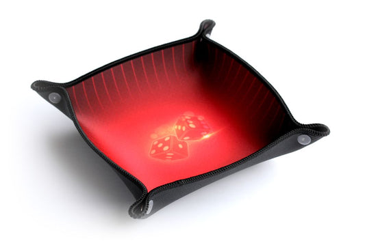 Piste de dés - Rouge Ruby 21x21 cm